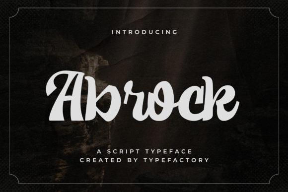 Abrock: A Handwritten Font for Elegant Editorial Design