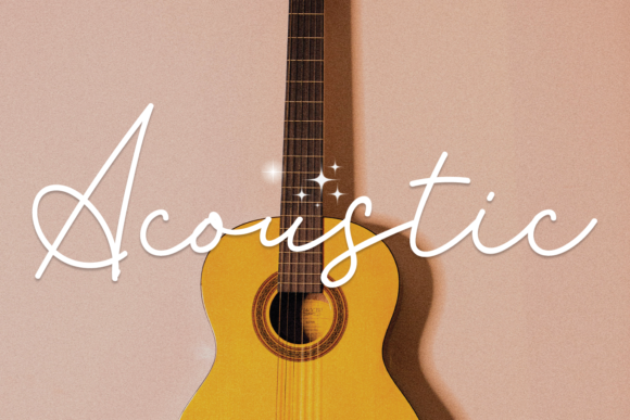 Acoustic: A Romantic Script Font for Web Design