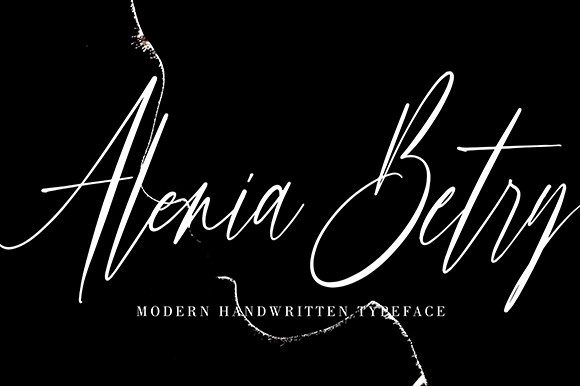 Alenia Betry: A Chic Script Font for Makers