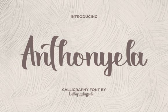 Anthonyela: A Bold Script Font for Crafters