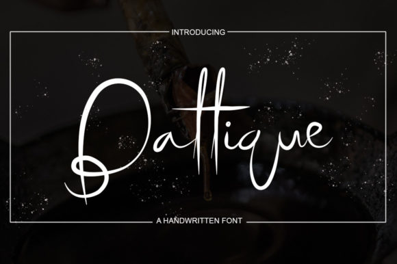 Battique: A Handwritten Font for Campaigns
