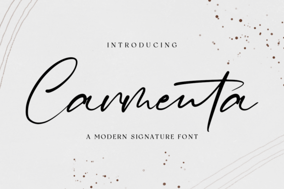 Carmenta: A Graceful Script Font for Elegant Branding Projects