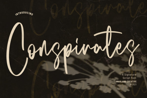 Conspirates Signature: The Handwritten Font for Authentic Branding