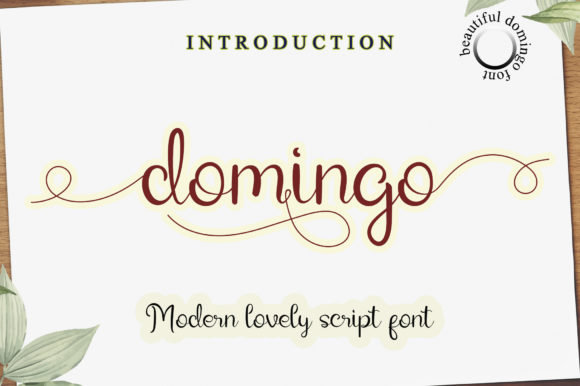 Domino: A Modern Script Font for Digital Design