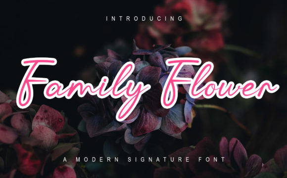 Family Flower: A Handwritten Font for Editorial Design