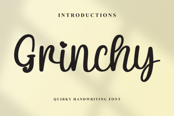 Grinchy: A Charming Script Font for Modern Web Design