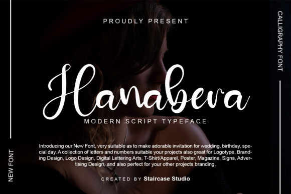 Hanabera: A Romantic Script Font for Web Design
