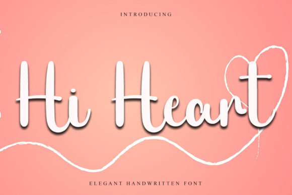 Hi Heart Font: A Playful Handwritten Typeface for Branding