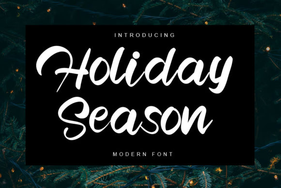 Holiday Season: A Chic Script Font for Web Design