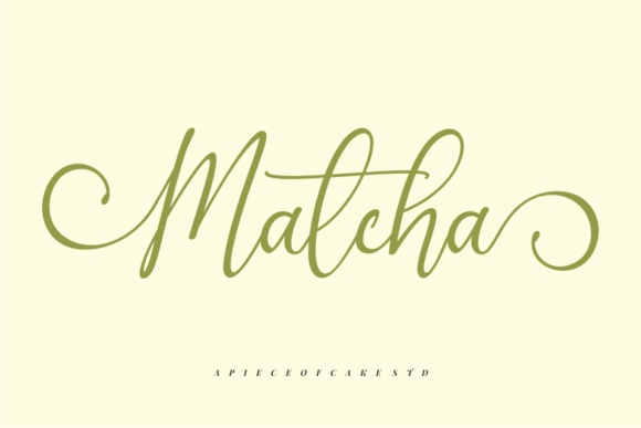 Matcha: An Elegant Script Font for Branding