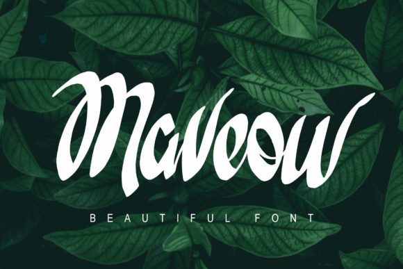 Maveow: A Handwritten Script Font for Modern Web Design