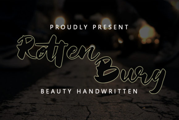 Rotten Burg: A Modern Handwritten Font for Branding