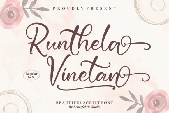 Runthela Vinetan: A Trendy Script Font for Web Design