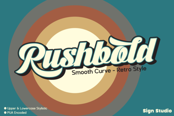 Rushbold: A Bold Handwritten Font for Retro Branding
