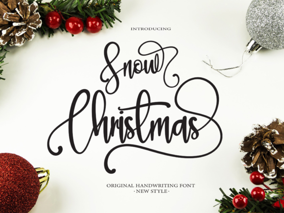 Snow Christmas: A Handwritten Font for Editorial Warmth