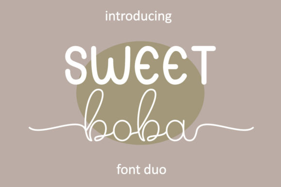 Sweet Boba: A Handwritten Font That Brings Charm to Crafted Goods