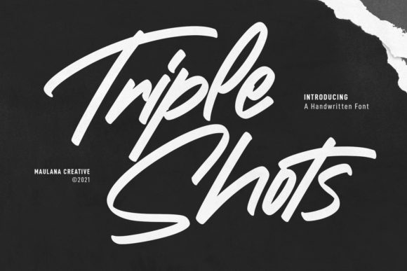 Triple Shots: The Handwritten Font for Bold Marketing