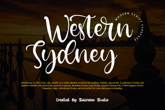 Western Sydney: A Chic Script Font for Polished Branding