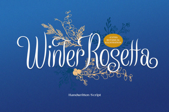 Winter Rosetta: A Handwritten Script Font for Editorial Design