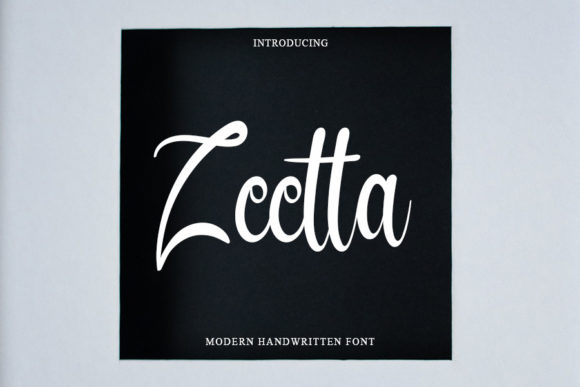 Zeetta: A Versatile Handwritten Font for Brand Identity